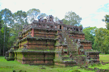 Phimeanakas Temple at Angkor Wat in Siem Reap in Cambodia
