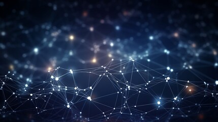 Abstract digital background. Big data visualization. Network connection structure. Science background