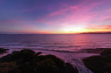 Pink sunset in Maria Pia beach - 744155540