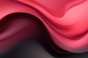 Raspberry Pink to Charcoal Gray abstract fluid gradient design, curved wave in motion background for banner, wallpaper, poster, template, flier and cover