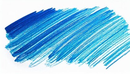 hand drawn sketch line hatching blue felt tip pen marker texture art grunge texture on white...