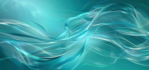 turquoise smoke abstraction image made using generative ai technology