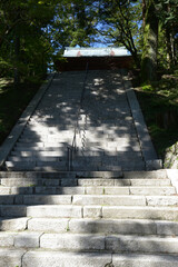 比叡山延暦寺　文殊楼への石段　滋賀県大津市坂本