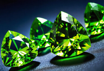 Peridot Gemstone, Precious, Green, Luxury, Jewelry, Gem, Fashion, Accessories, Sparkle, Glitter, Expensive, Rare, Shiny, Elegant, AI Generated