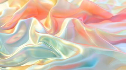 Obraz premium A seamless retro-futurism iridescent pastel holographic gradient blur background texture