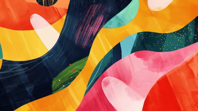 abstract colorful banner image for a portfolio website