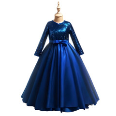  Princess Blue Dress With Sequins