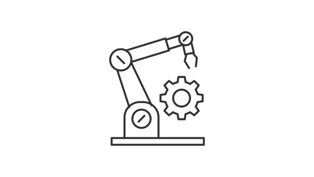 Robotic Arm icon. 