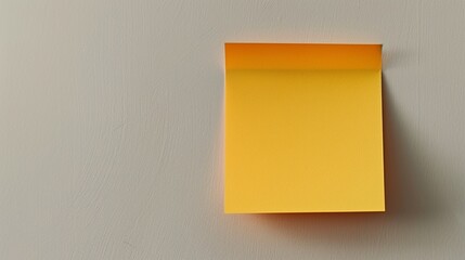 Yellow sticky post it note isolated on white background