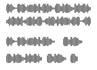 Seamless sound waveform pattern for radio Audio music