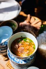 Pho Bo Vietnamese noodle soup