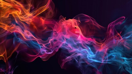 Obraz premium Multicolored Energy Flow Background