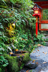 Purification water in Kifune Shrine