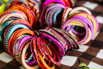Poster Colourful Indian bangles © BlueOrange Studio