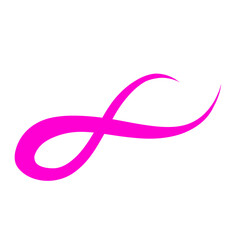 Pink Squiggle Line Curved Divider