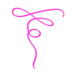 Pink Squiggle Line Curved Divider