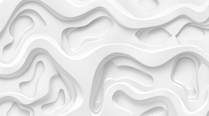 abstract white background with papercut texture and style, ideal for banner, landing page, and wallpaper