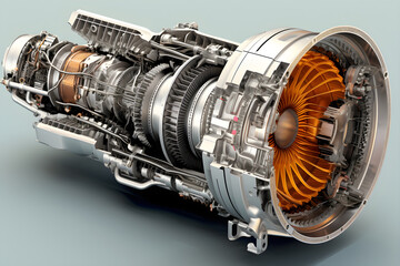 In-depth Illustration of Advanced GT Engine - Interplay of Science, Physics and Engineering.