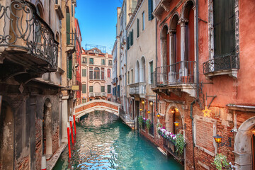 Canal in Venice, Italy - 744194318