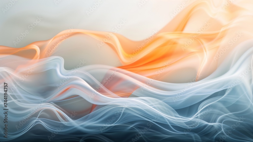 Aufkleber A mesmerizing display of swirling abstract patterns, captured in intricate vector graphics, evoking a sense of mystery and ethereal beauty through the art of smoke