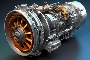 In-depth Illustration of Advanced GT Engine - Interplay of Science, Physics and Engineering.
