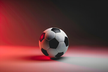 Soccer Ball Spotlight – Elegant Football Concept