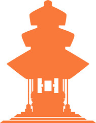 balinese temple silhouette