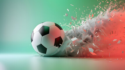 Dynamic Soccer Ball Impact with Shattered Particle Effect