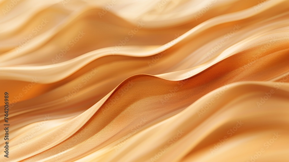 Poster an abstract vision of a rippling peach surface, inviting contemplation and evoking a sense of serene
