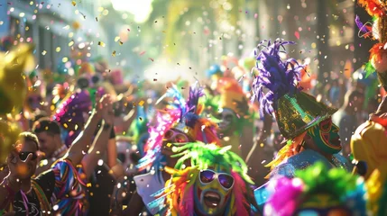 Crédence de cuisine en verre imprimé Carnaval carnival mask props confetti brazilian party carnival costume of joy fest 
