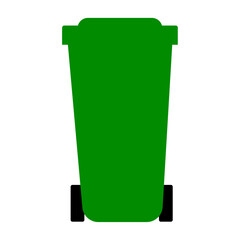 Grüne Mülltonne 