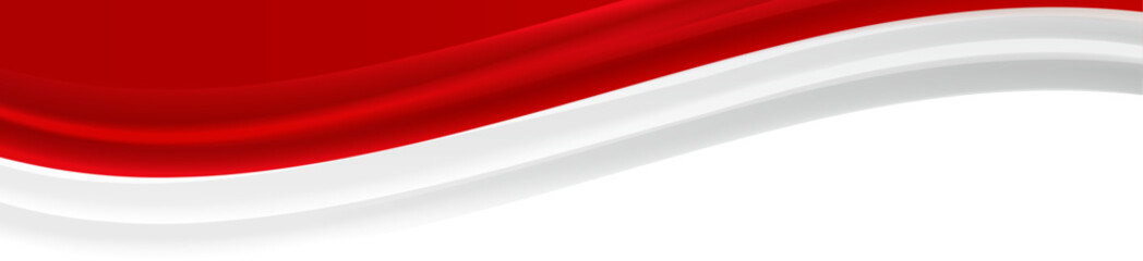 Red white indonesian flag frame border
