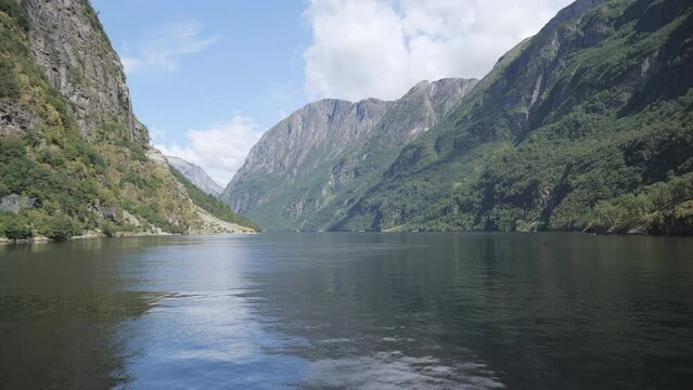 A breathtaking scenery of the fjords in Norway.
