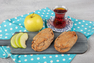 Apple cookies. Gluten-free cookies made from buckwheat flour and sweetened with apples. Cookies...