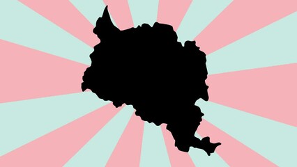 map of Chungju in south korea with rotating background