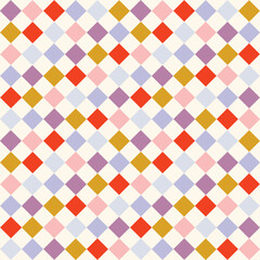 Colorful Rhombus Pattern. Harlequin. Circus. Design for cover, fabric, textile, wrapping paper