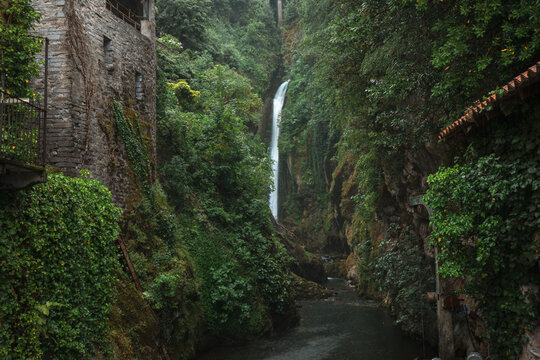 The waterfall Orrido of Nesso - Lake Como, Italy