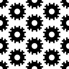 Seamless pattern. Tribe motif. Figures ornament. Ancient mosaic. Ethnic background. Crosses illustration. Tribal wallpaper. Folk image. Digital paper, web design, textile print. Vector artwork.