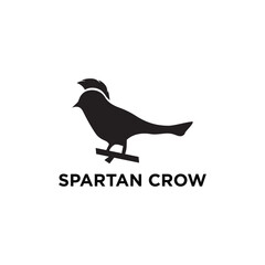 Bird Spartan Crow Logo
