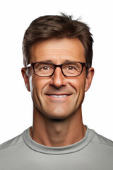 Fototapeta premium Headshot from handsome man with eye glasses