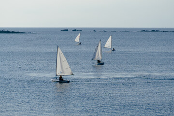 Fototapeta premium Plaisir de faire de la voile .