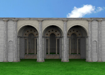 Ancient Roman Temple - 3D
