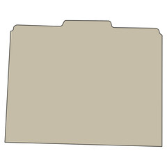 Obraz premium A file folder in color