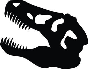 T-Rex Tyrannosaurus Rex head icon.