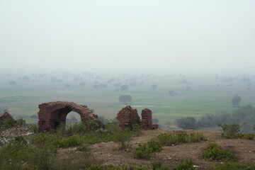 Agra, Uttar Pradesh / India - February 7, 2012 : Landscape view from the Jama Masjid in Fatehpur Sikri, Agra. © Shyamal