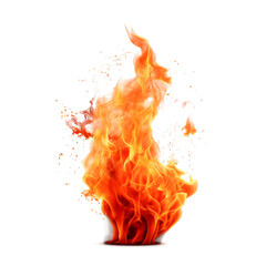 bright flame isolated. background design element. 
