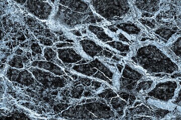 Mur de marbre avec effet coloré bleu maya