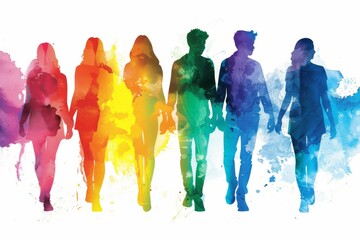 LGBTQ Pride lgbtq2s. Rainbow rose ebony colorful royal blue light diversity Flag. Gradient motley colored optimism LGBT rights parade festival communication diverse gender illustration