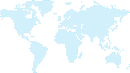 Gartenposter 青のドットの世界地図 © syoko