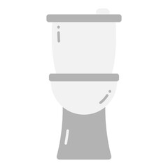 Illustration of Toilet Seat design Flat Icon